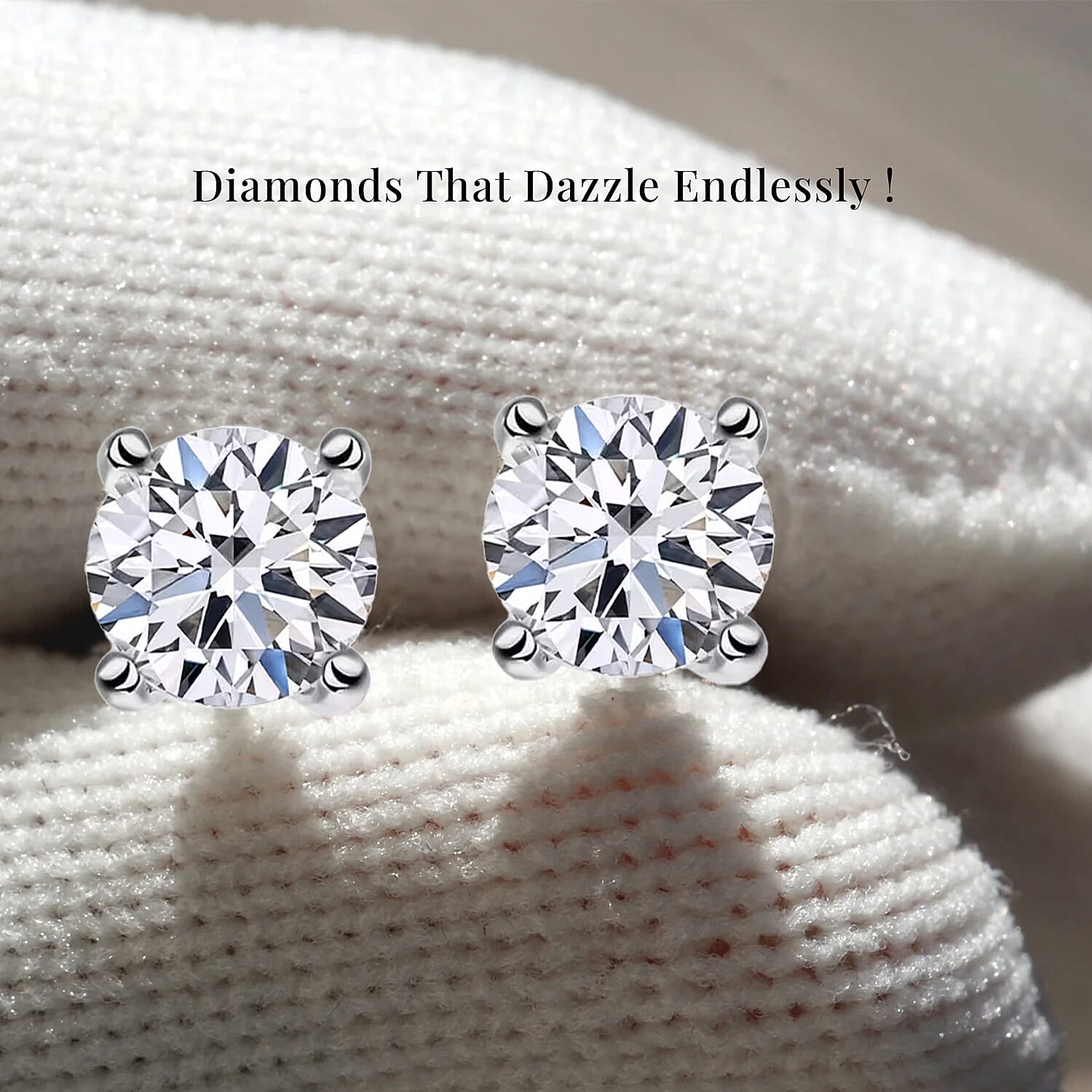 Luxuriant Lab Grown Diamond G-H VS 2.50 ctw Earrings