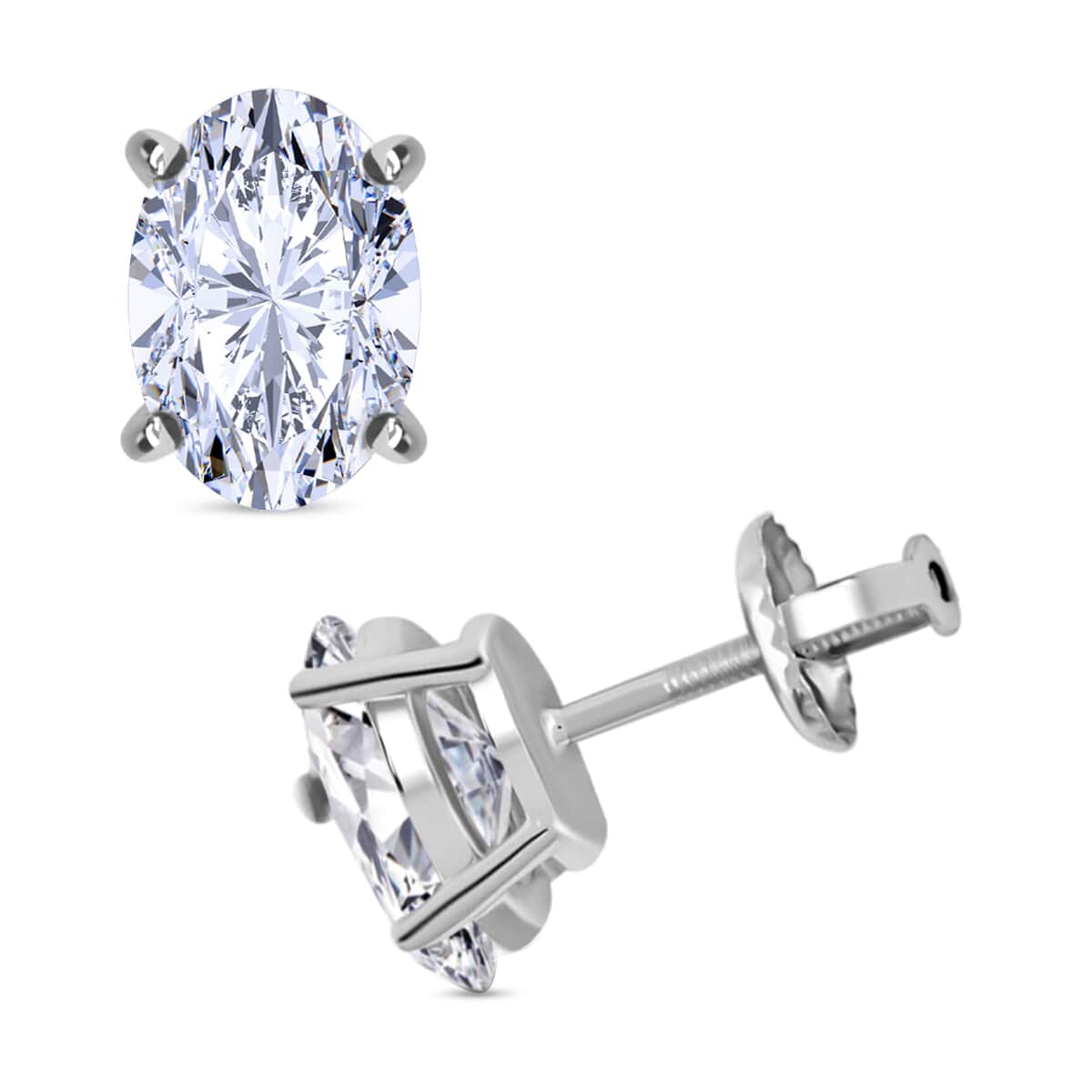 Luxuriant Lab Grown Diamond G-H VS 2.50 ctw Stud Earrings in 14K White Gold image number 0