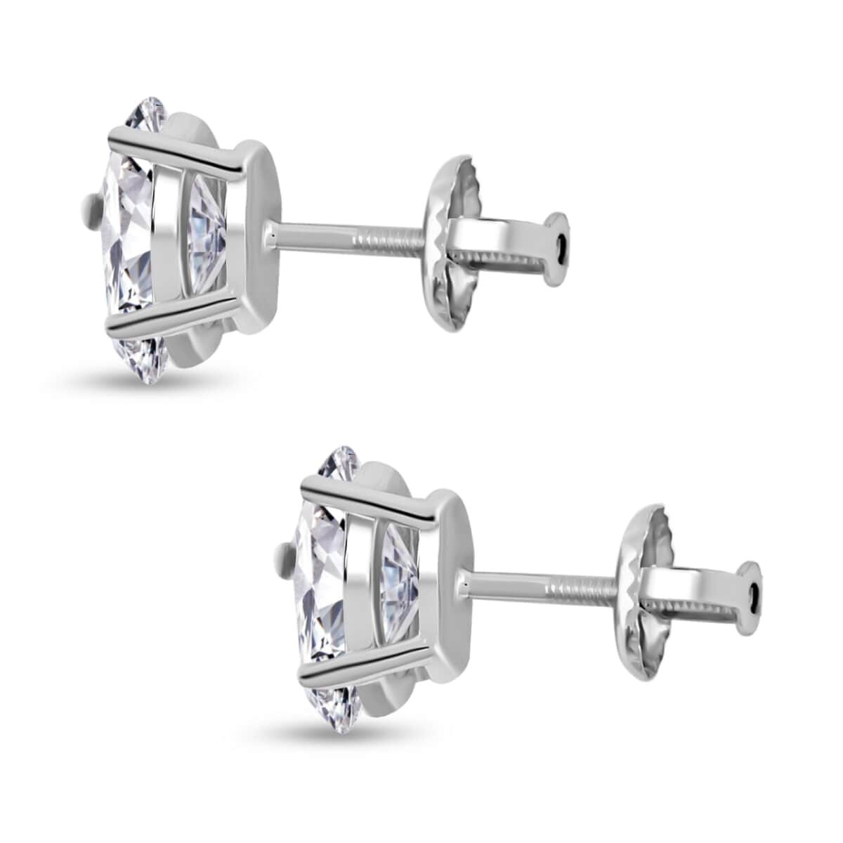 Luxuriant Lab Grown Diamond G-H VS 2.50 ctw Stud Earrings in 14K White Gold image number 3