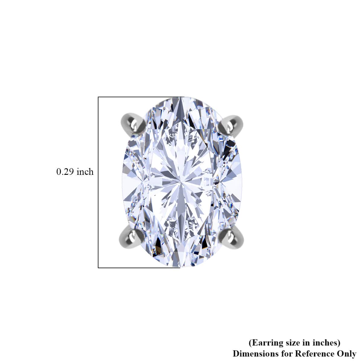 Luxuriant Lab Grown Diamond G-H VS 2.50 ctw Stud Earrings in 14K White Gold image number 4