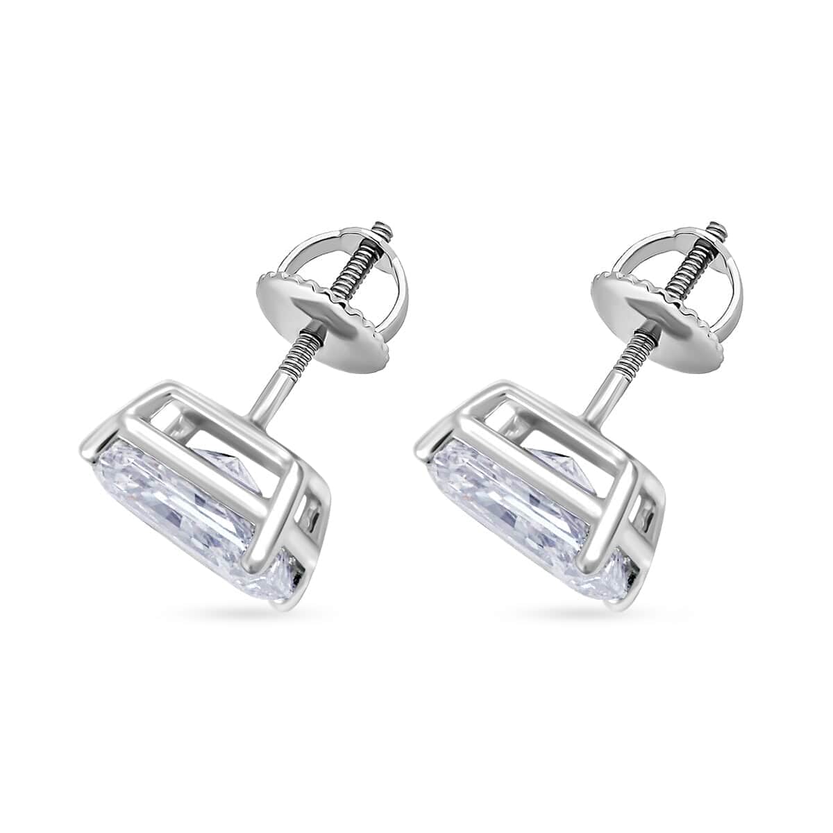 Luxuriant Lab Grown Diamond G-H VS 2.50 ctw Stud Earrings in 14K White Gold image number 3