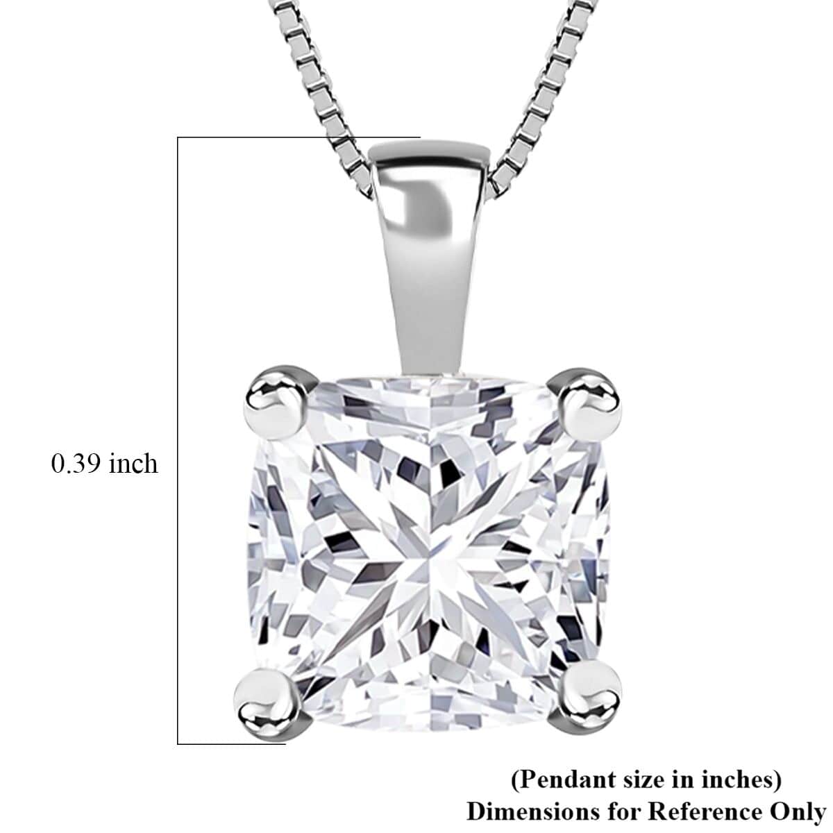 Luxuriant Lab Grown Diamond G-H VS 1.25 ctw Pendant Necklace in 14K White Gold image number 3