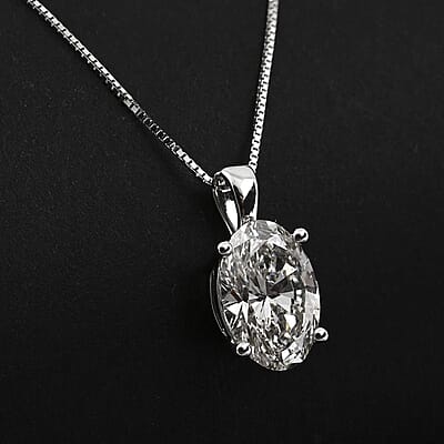 IGI Certified Luxuriant Lab Grown Diamond G-H VS 1.25 ctw Pendant Necklace in 14K White Gold