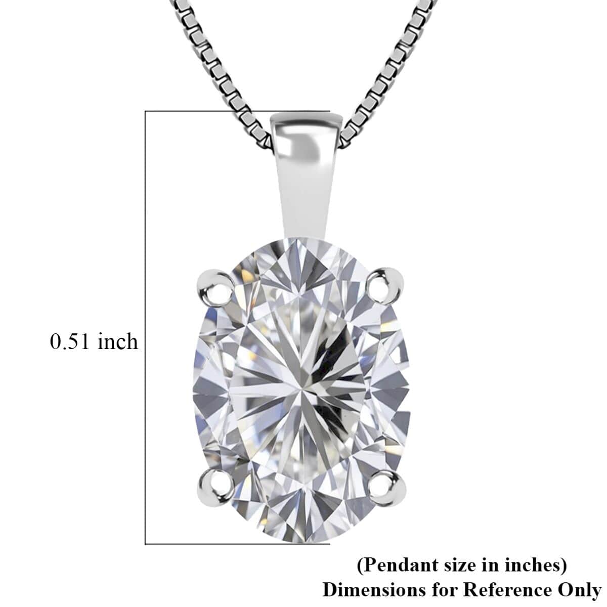 IGI Certified Luxuriant Lab Grown Diamond G-H VS 1.25 ctw Pendant Necklace 18 Inches in 14K White Gold image number 4