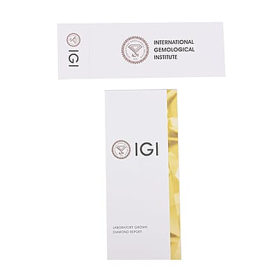 IGI Certified Luxuriant Lab Grown Diamond G-H VS 1.25 ctw Pendant Necklace in 14K White Gold
