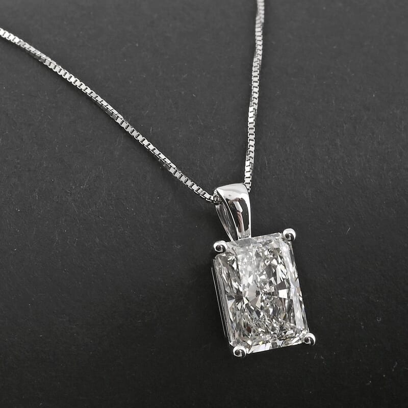 Luxuriant Lab Grown Diamond G-H VS 1.25 ctw Pendant Necklace in 14K White Gold