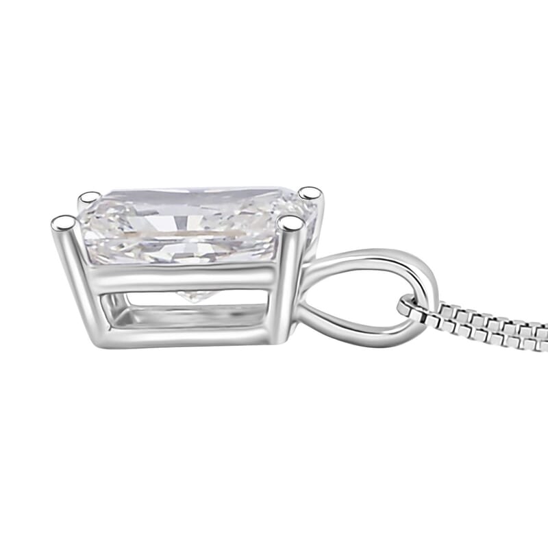 Luxuriant Lab Grown Diamond G-H VS 1.25 ctw Pendant Necklace in 14K White Gold