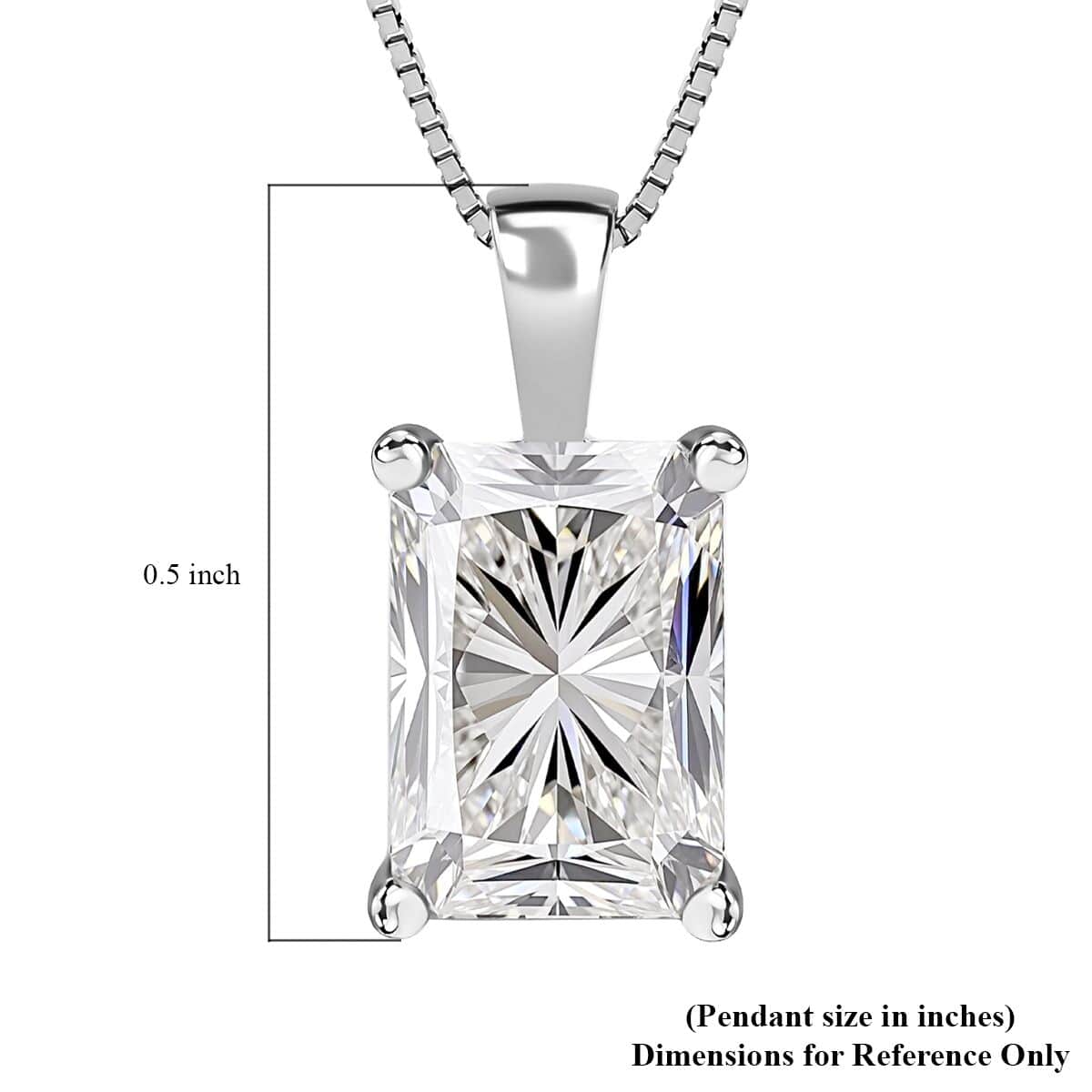 Luxuriant Lab Grown Diamond G-H VS 1.25 ctw Pendant Necklace in 14K White Gold image number 4