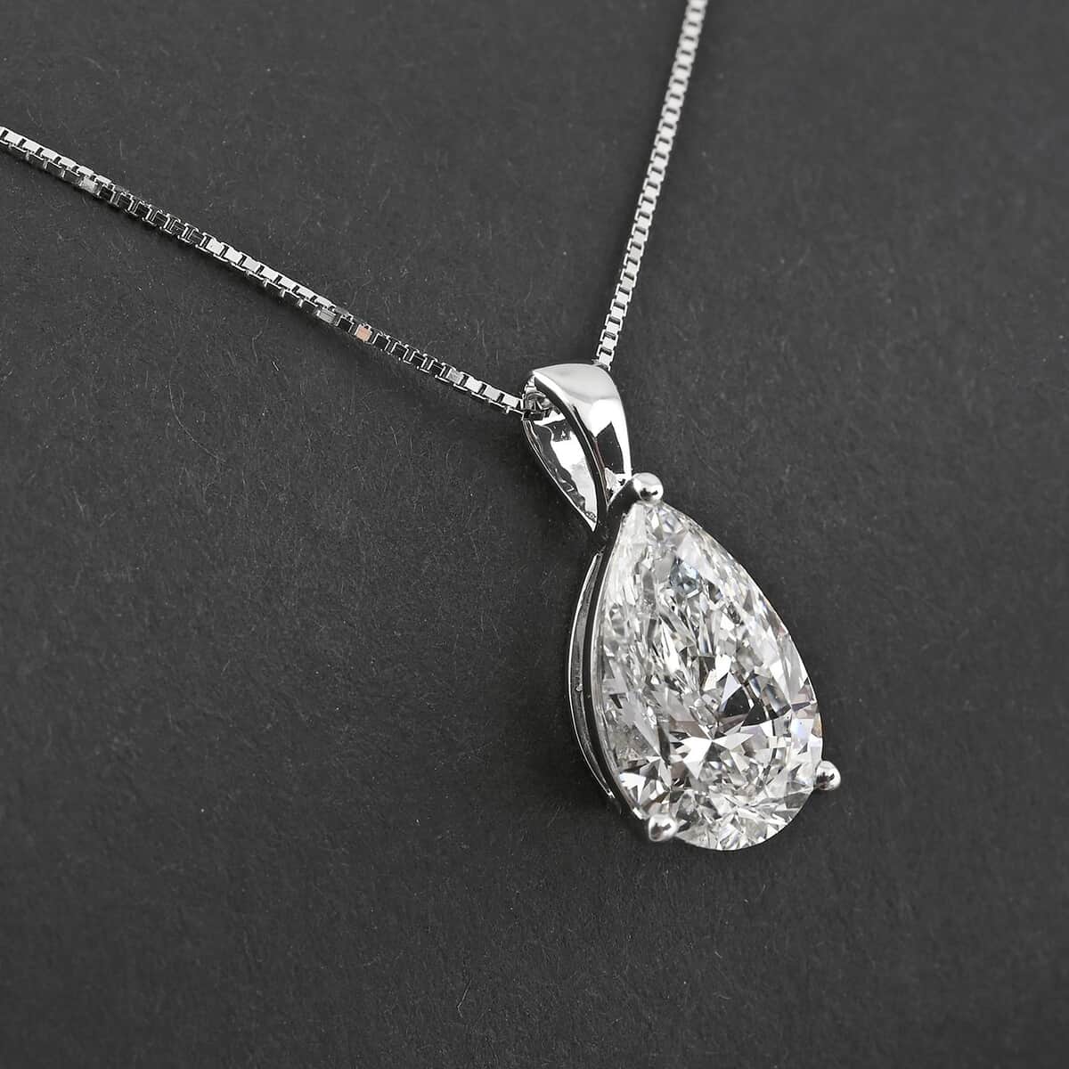 Doorbuster Luxuriant Lab Grown Diamond G-H VS 1.25 ctw Pendant Necklace in 14K White Gold image number 1