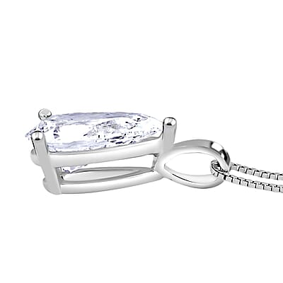 IGI Certified Luxuriant Lab Grown Diamond G-H VS 1.25 ctw Pendant Necklace 18 Inches in 14K White Gold