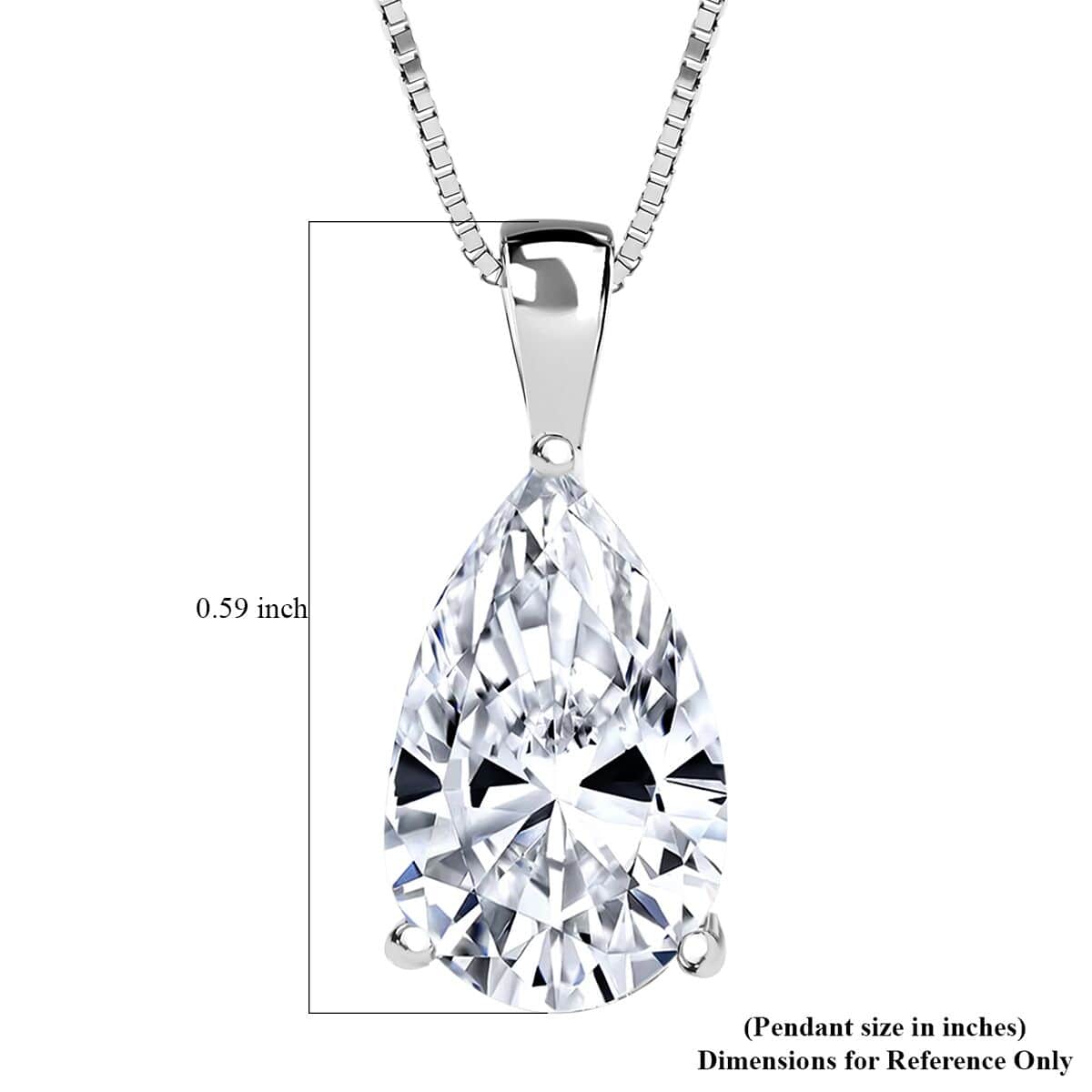 Doorbuster Luxuriant Lab Grown Diamond G-H VS 1.25 ctw Pendant Necklace in 14K White Gold image number 4