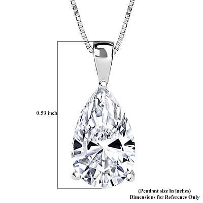 IGI Certified Luxuriant Lab Grown Diamond G-H VS 1.25 ctw Pendant Necklace 18 Inches in 14K White Gold