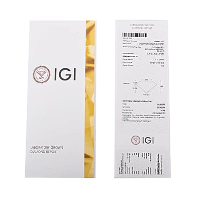 IGI Certified Luxuriant Lab Grown Blue Diamond (Radiant) (VS2) 1.50 ctw
