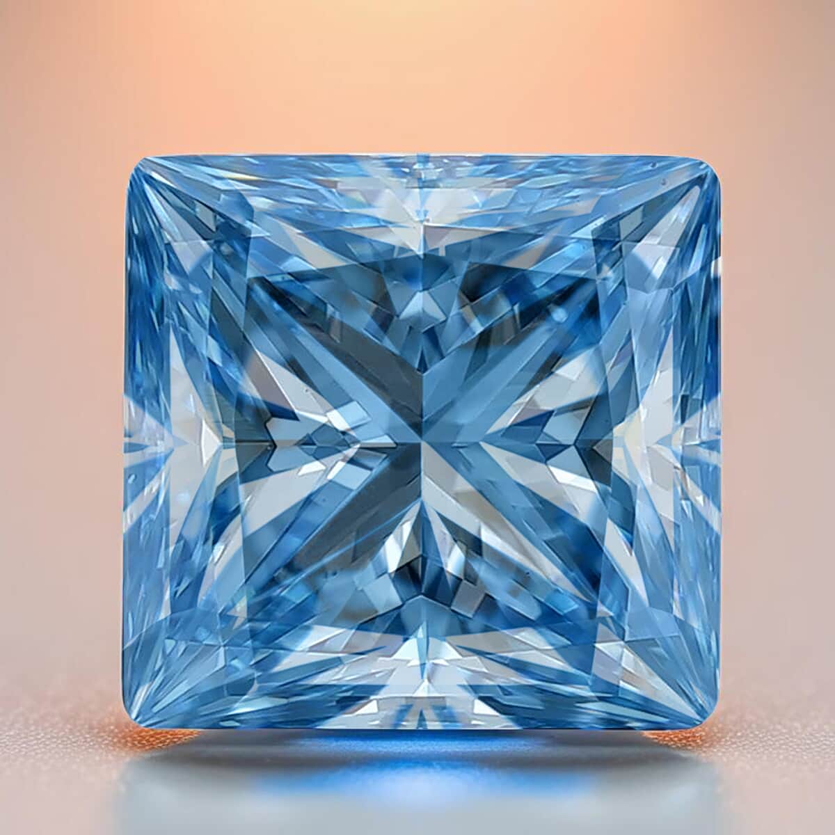 IGI Certified Luxuriant Lab Grown Blue Diamond (Princess) (VS2) 1.50 ctw image number 1