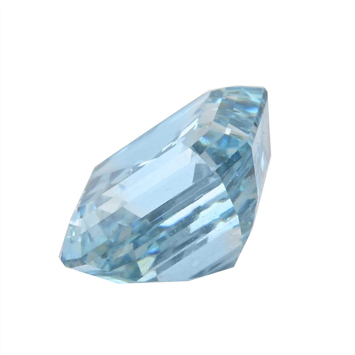 IGI Certified Luxuriant Lab Grown Blue Diamond (Asscher) (VS2) 1.50 ctw image number 1