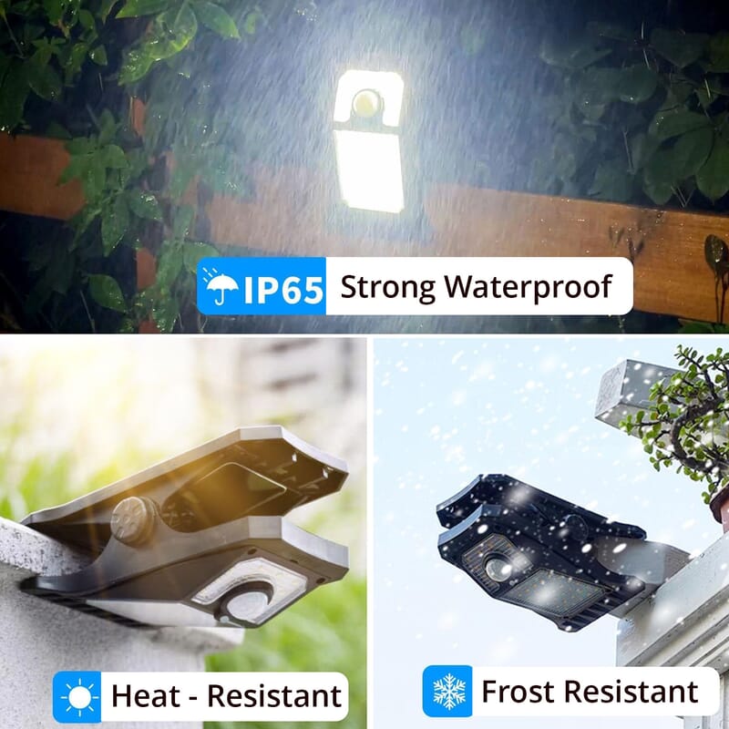 Solar Powered Motion Sensing Practical Clip Shape Outdoor Lights