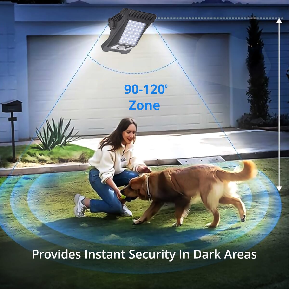 Solar Powered Motion Sensing Practical Clip Shape Outdoor Lights image number 5