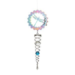 Stainless Steel Magic Kinetic Sculpture Dragonfly Wind Spinner