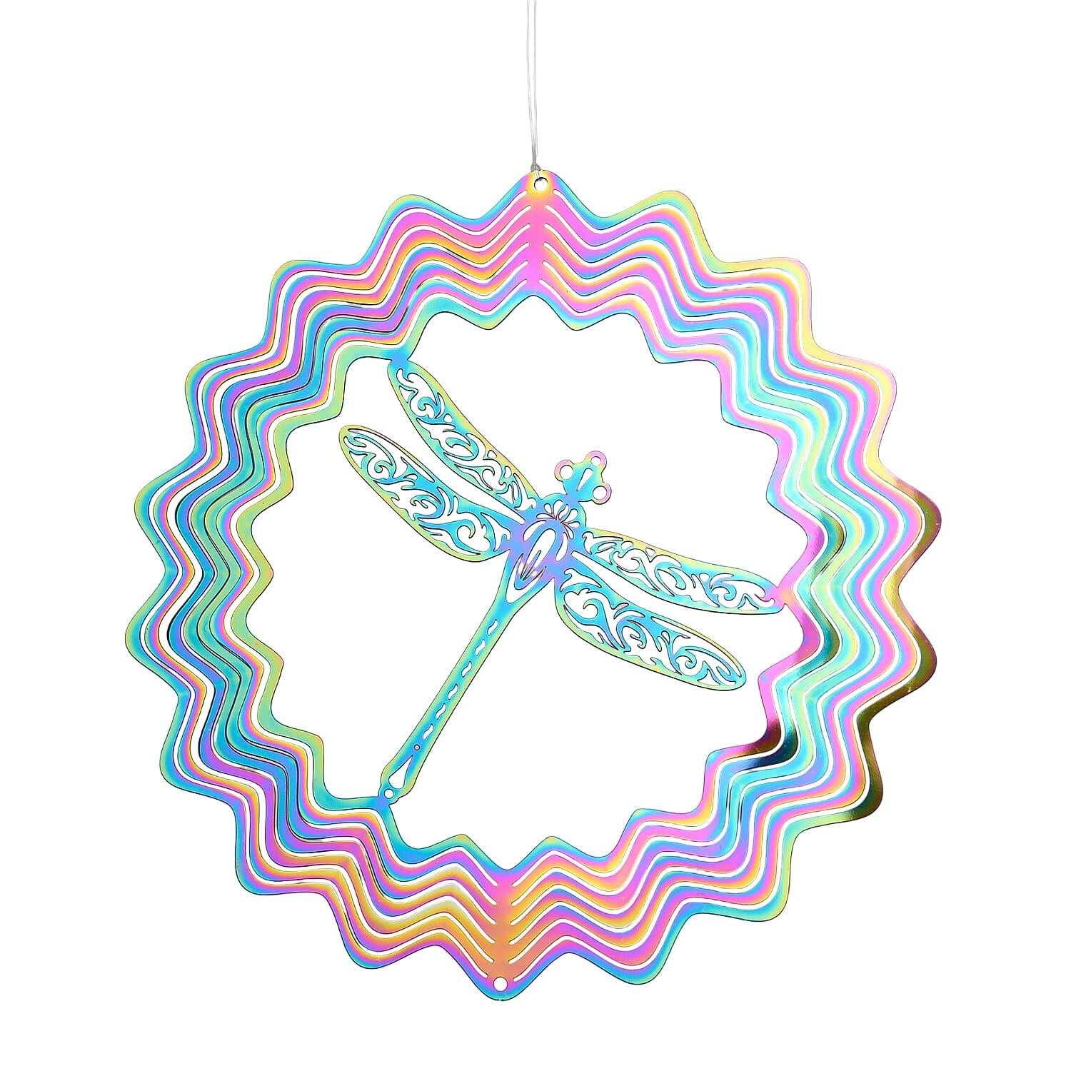 Stainless Steel Magic Kinetic Sculpture Dragonfly Wind Spinner