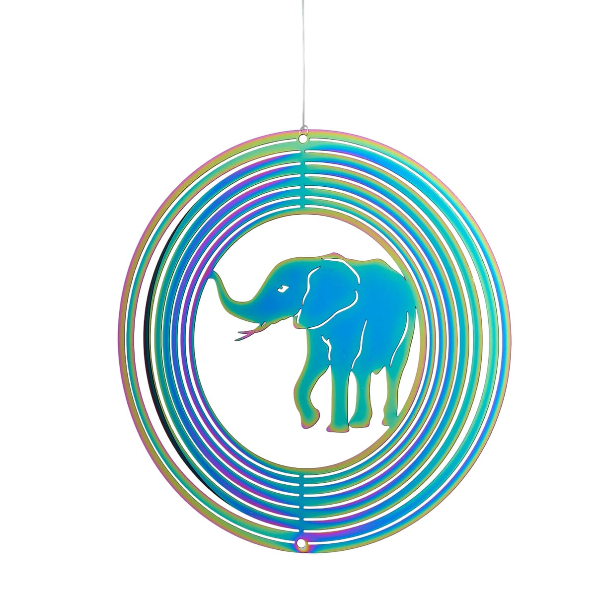 Stainless Steel Magic Kinetic Sculpture Elephant Wind Spinner (6) image number 1