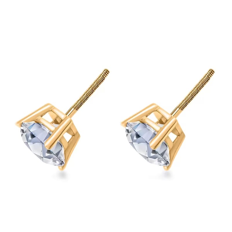Luxuriant Lab Grown Diamond G VS2 5.00 ctw Earrings in 14K Yellow Gold