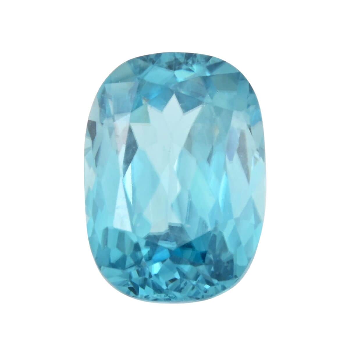 AAAA Cambodian Blue Zircon (Cush Free Size) 6.43 ctw image number 0