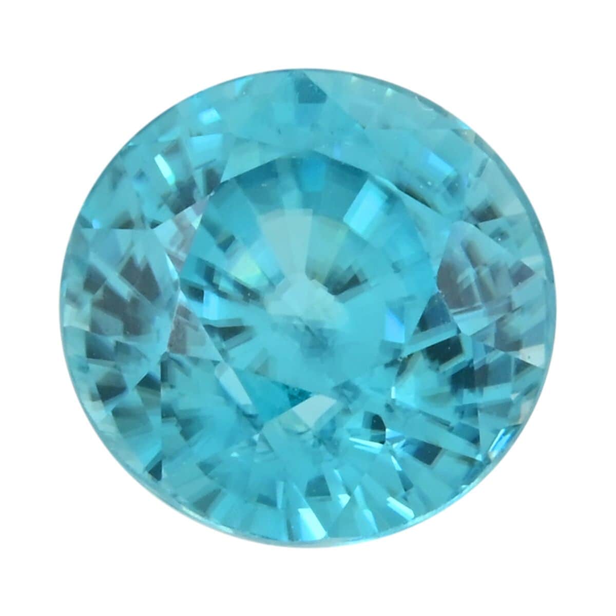 AAAA Cambodian Blue Zircon (Rnd Free Size) 4.91 ctw image number 0