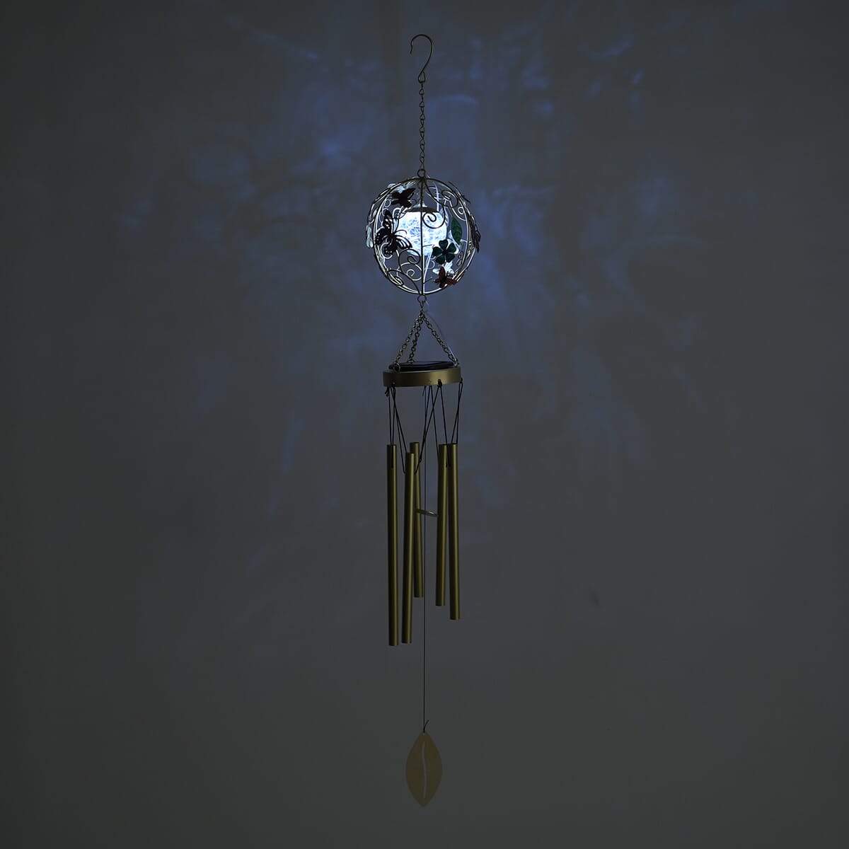 Sun and Star LED Solar Light Epoxy Wind Chime image number 1