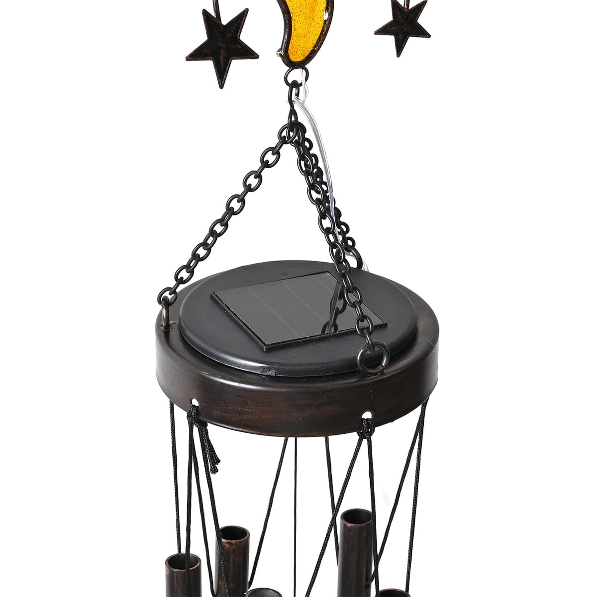 Sun and Star LED Solar Light Epoxy Wind Chime image number 4