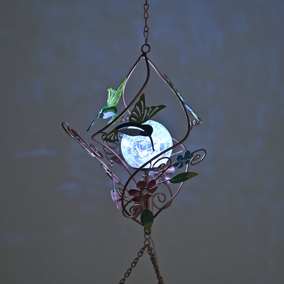 Spilar Hummingbird LED Solar Light Epoxy Wind Chime image number 2