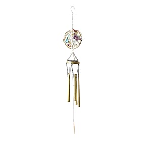 Spherical Butterfly LED Solar Light Epoxy Wind Chime
