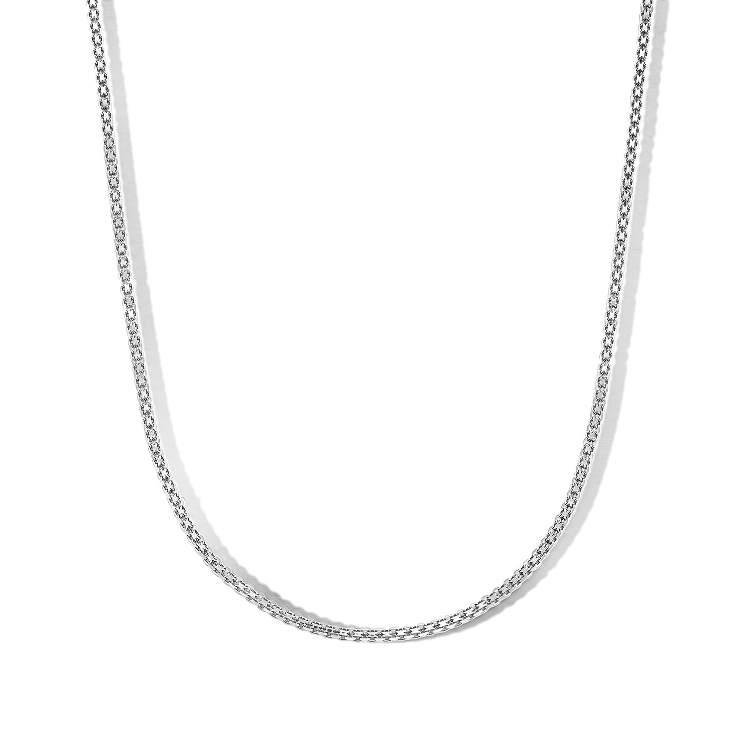Bismark Necklace in Platinum Over Sterling Silver 18 Inches