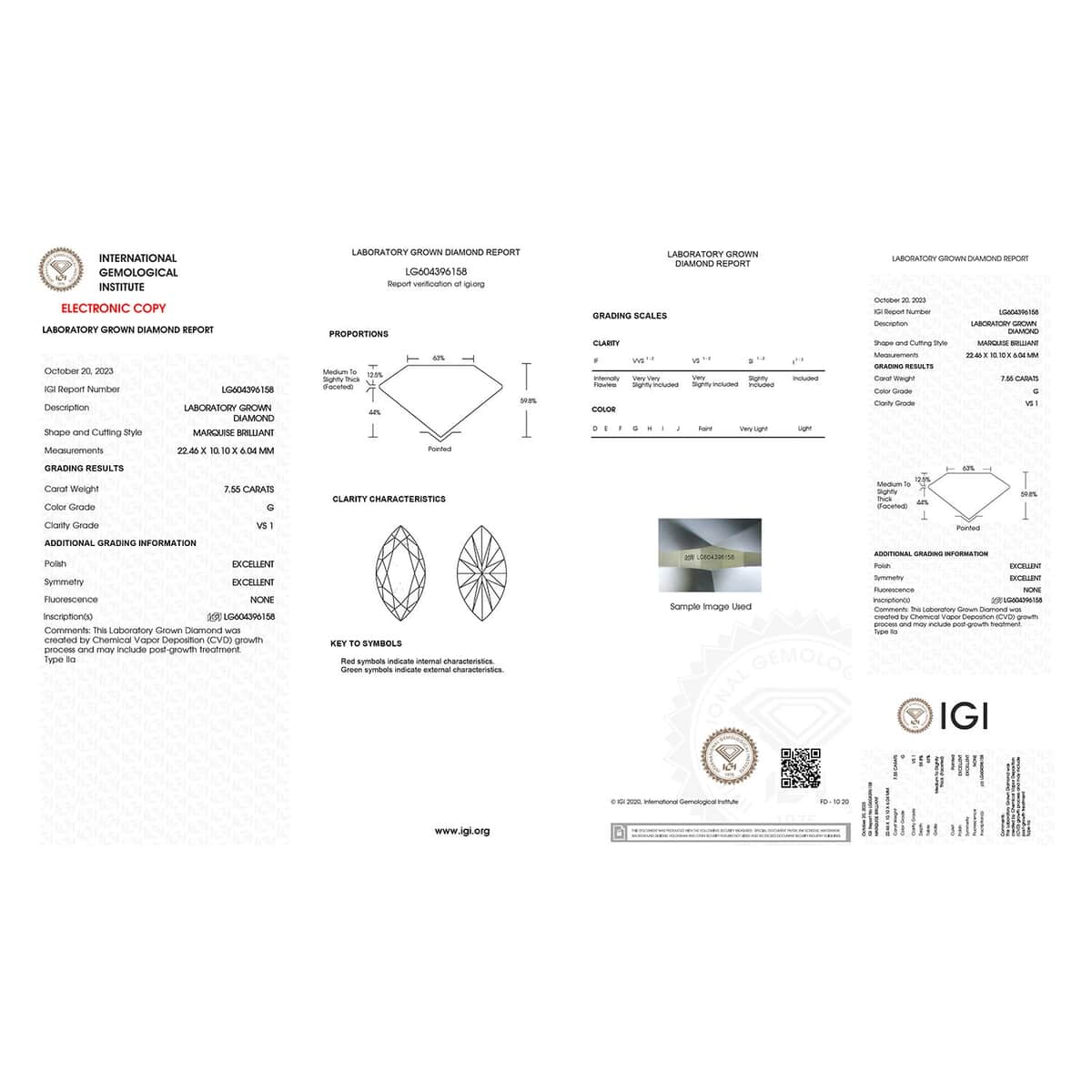 IGI Certified Luxuriant Lab Grown Diamond (Marquee) (H, VS2) 7.00 ctw image number 3