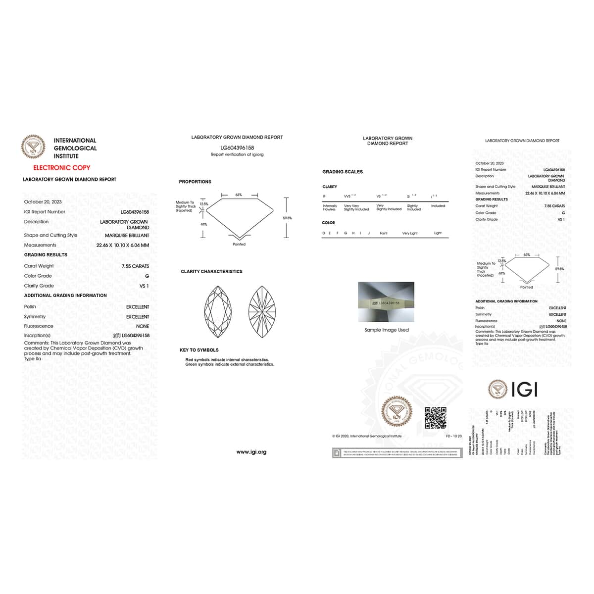 IGI Certified Luxuriant Lab Grown Diamond (Marquee) (H, VS2) 7.00 ctw image number 4