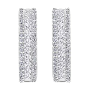 Luxuriant Lab Grown Diamond 1.00 ctw Earrings in 14K White Gold