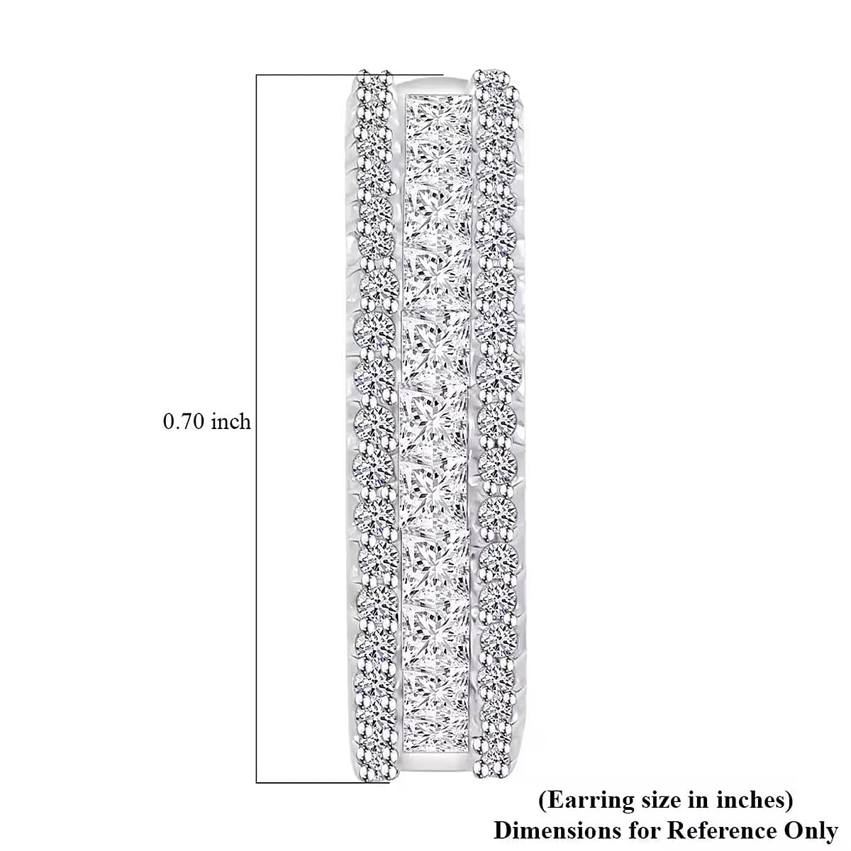 Luxuriant Lab Grown Diamond 1.00 ctw Earrings in 14K White Gold image number 8
