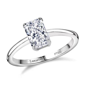 Luxuriant Lab Grown Diamond E-F VS 1.00 ctw Solitaire Ring in 950 Platinum (Size 10.0)