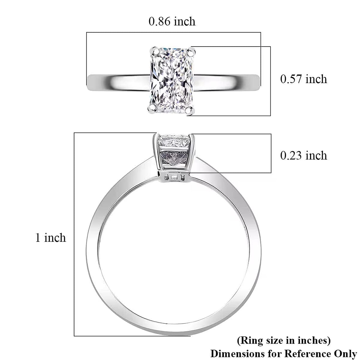 Luxuriant Lab Grown Diamond G VS 1.00 ctw Solitaire Ring in 950 Platinum (Size 6.5) image number 7