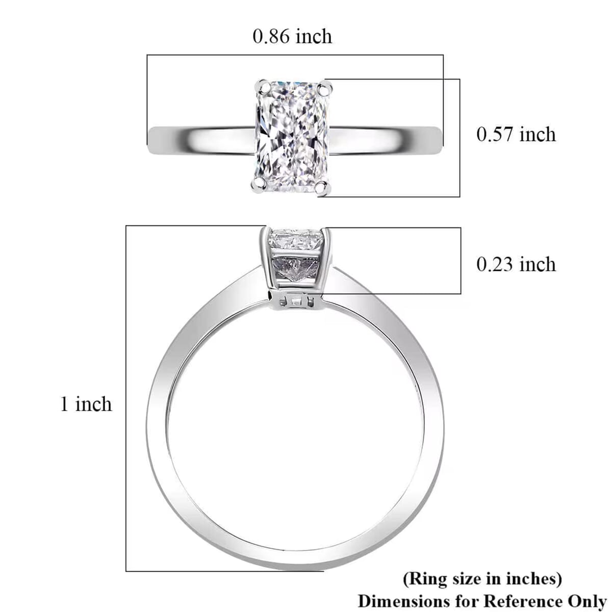 Luxuriant Lab Grown Diamond G VS 1.00 ctw Solitaire Ring in 950 Platinum (Size 7.5) image number 7