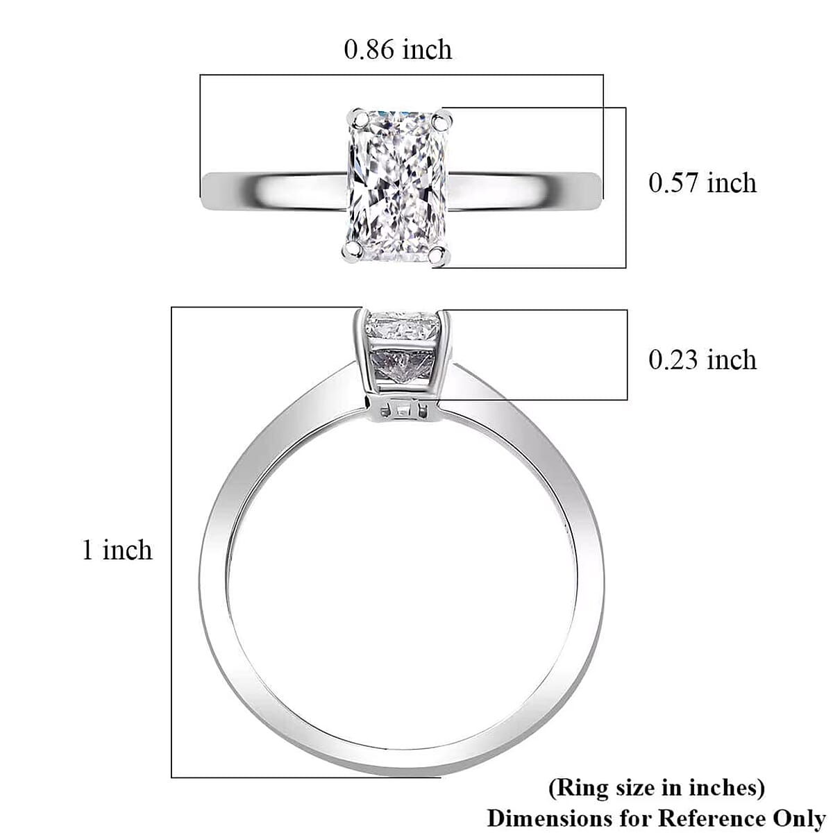 IGI Certified Luxuriant Lab Grown Diamond E-F VS 1.00 ctw Heart Shape Solitaire Ring in 950 Platinum (Size 6.0) image number 6