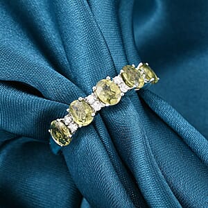 Modani Demantoid Garnet, Diamond Ring in 950 Platinum 1.69 ctw (Size 10.0)