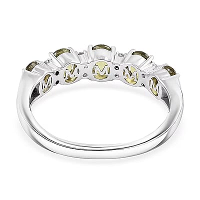 Modani Demantoid Garnet, Diamond Ring in 950 Platinum 1.69 ctw (Size 10.0)