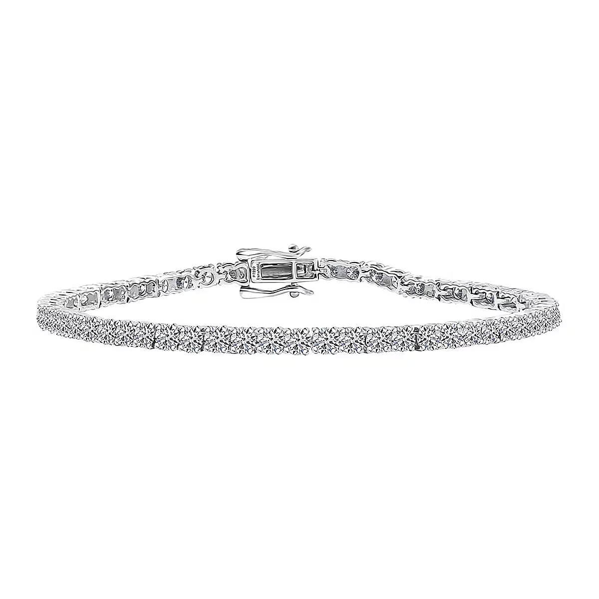 Luxuriant Lab Grown Diamond G-H VS 5.00 ctw Bracelet in 950 Platinum (7.25 In) image number 0