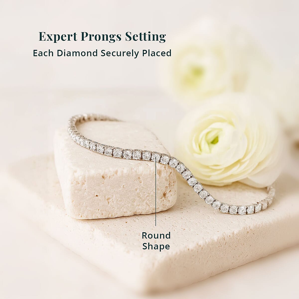 Luxuriant Lab Grown Diamond G-H VS 5.00 ctw Bracelet in 950 Platinum (7.25 In) image number 4