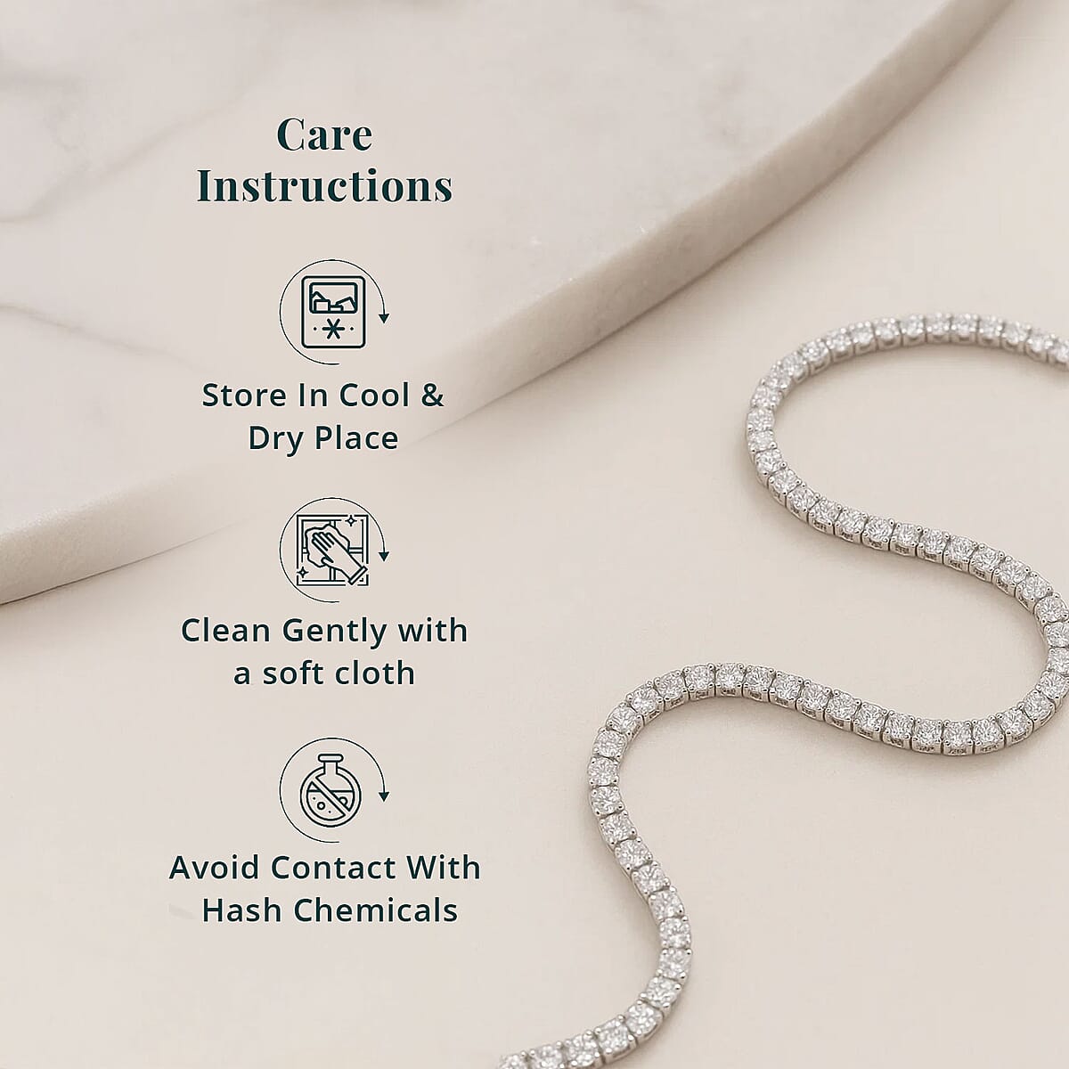 Luxuriant Lab Grown Diamond G-H VS 5.00 ctw Bracelet in 950 Platinum (7.25 In) image number 5