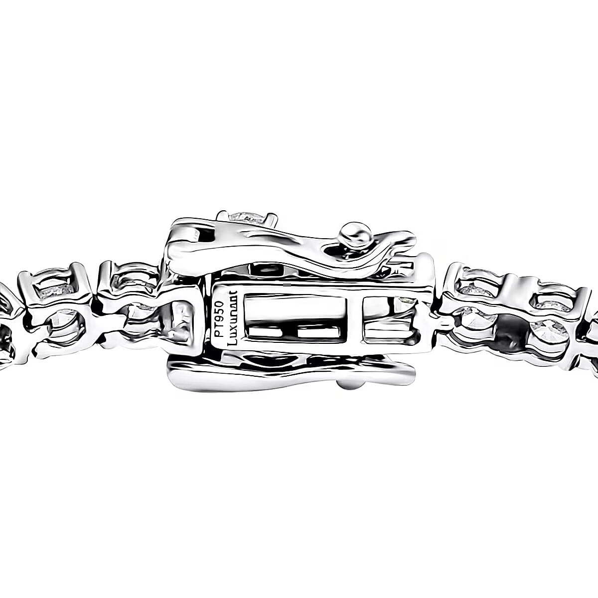 Luxuriant Lab Grown Diamond G-H VS 5.00 ctw Bracelet in 950 Platinum (7.25 In) image number 7