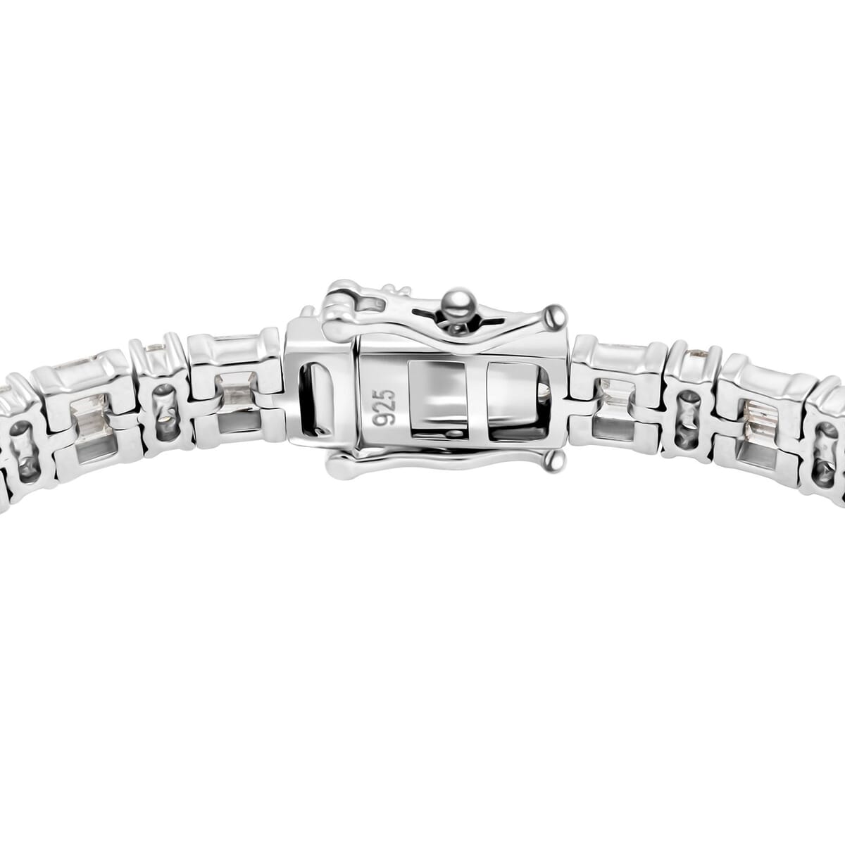 Luxuriant Lab Grown Diamond G SI 5.00 ctw Bracelet in Rhodium Over Sterling Silver (8.00 In) image number 3