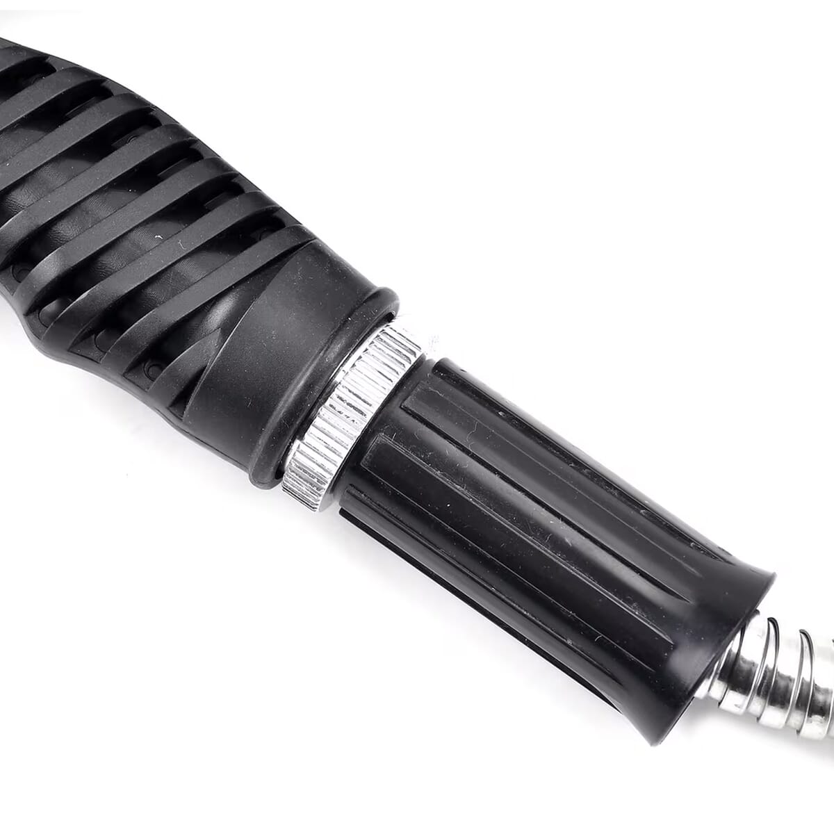 100ft Stainless Steel Water Hose Sprinkler with 7 Function Water Nozzle image number 7