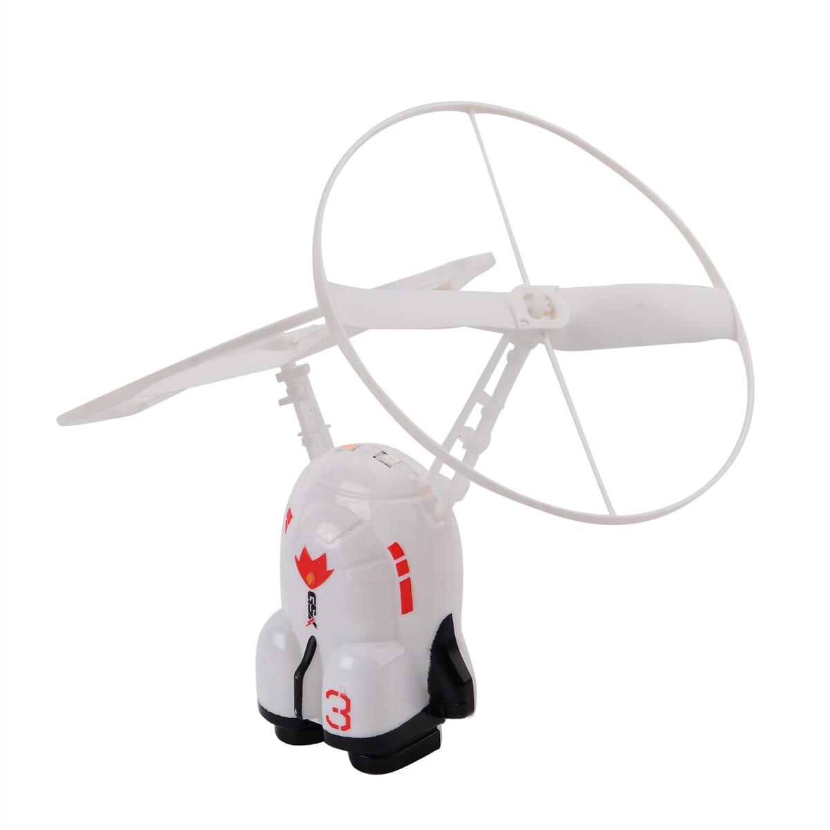 Steel Wire Hero Rocket Flying Sensor Aircraft with Colorful LED Lights image number 1