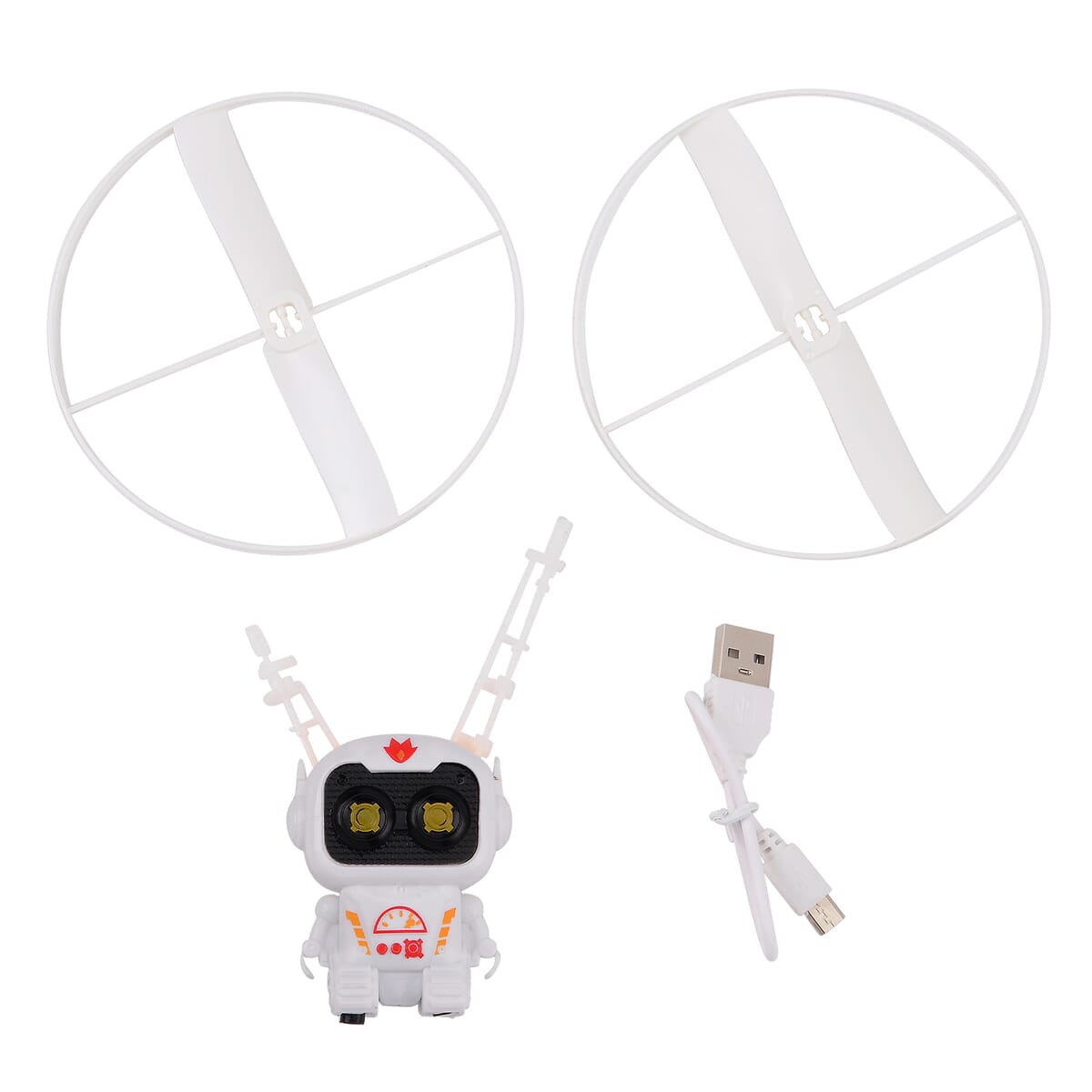Steel Wire Hero Robot Flying Sensor Aircraft with Colorful LED Lights image number 3